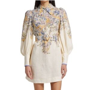 Zimmerman Wonderland Tama Belted Floral Mini Dress